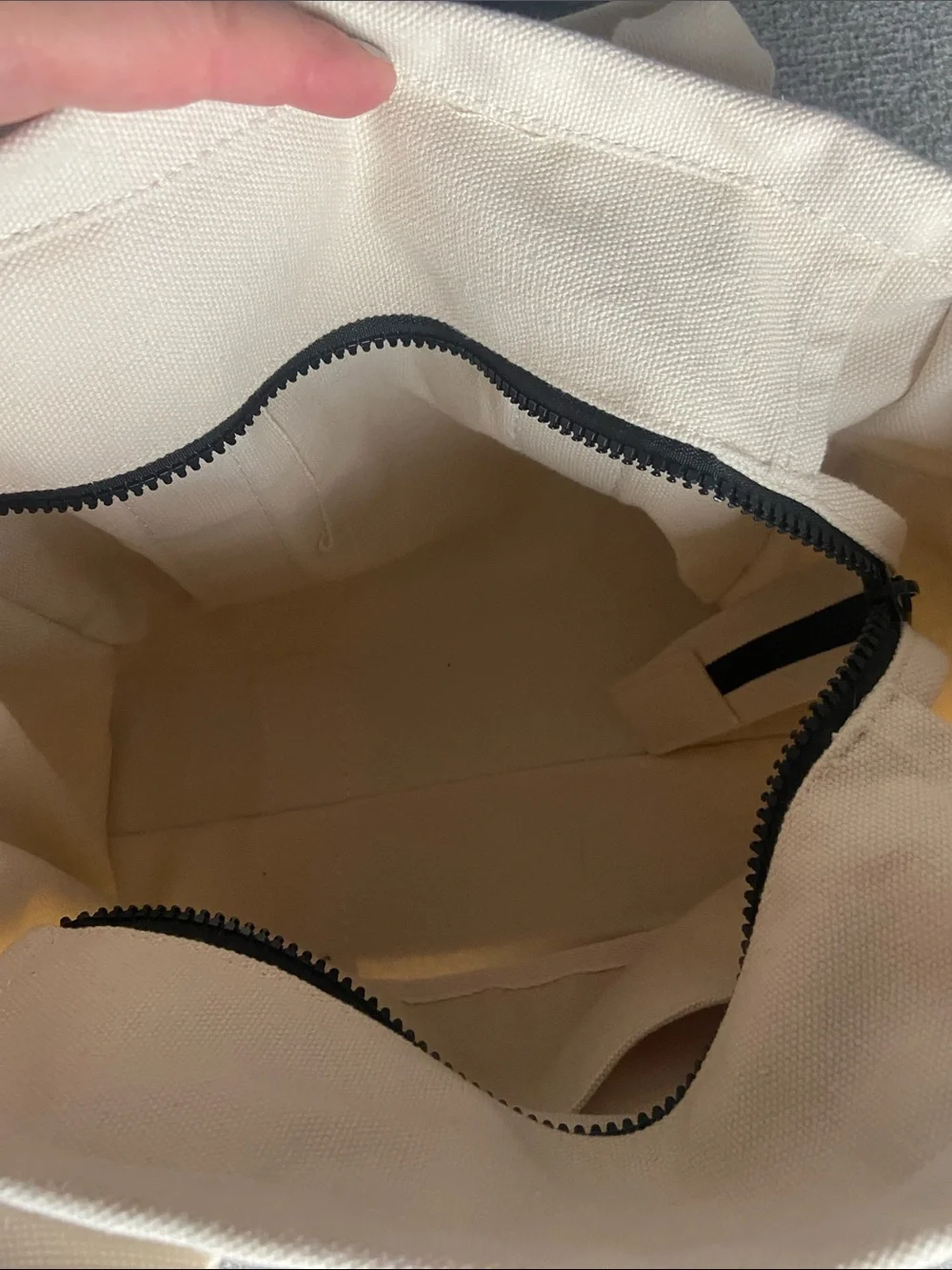 The Tote Bag canvas and embroidered strap